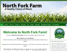 Tablet Screenshot of northforkfarmbeef.com
